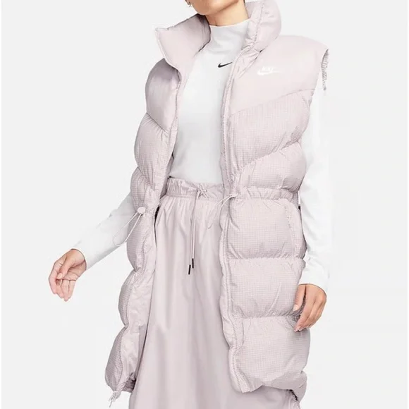 NIKE WOMENS SPORTSWEAR WINDPUFFER TERMA FIT LOOSE LONGER PUFFER VEST Medium - Picture 3 of 12
